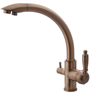 Смеситель для кухни Swedbe Selene Plus 8043 с каналом для подключения фильтра бронза